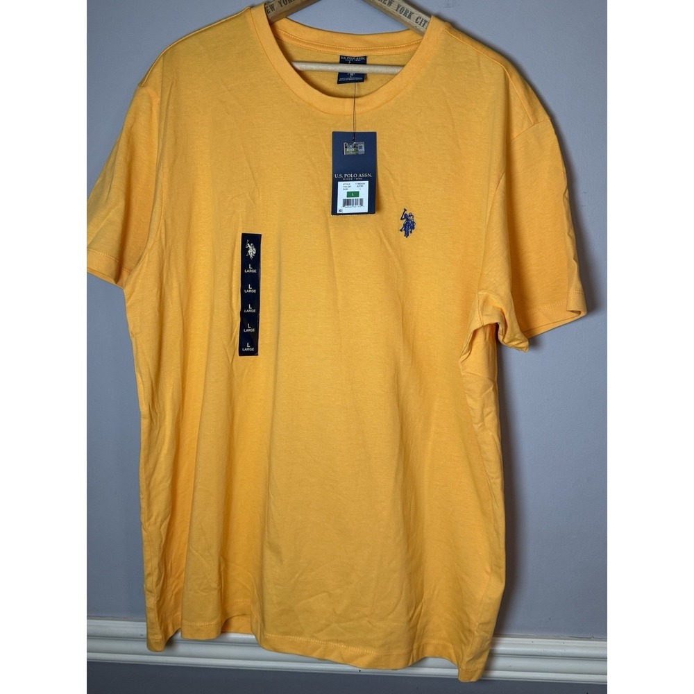 U.S. Polo Assn.‎ golden yellow/orange t shirt size large NWT